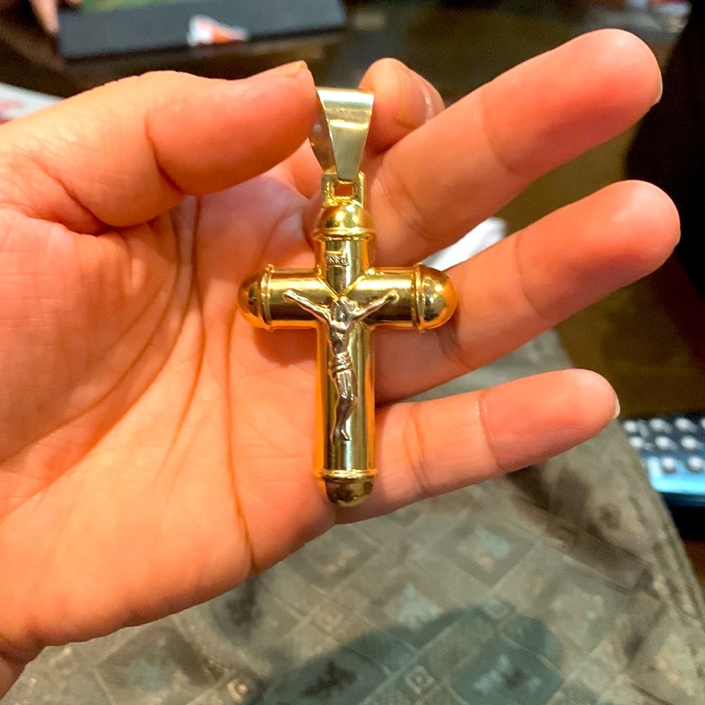 Big Cross pendant real gold